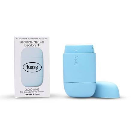 FUSSY Cloud Nine Refillable Natural Deodorant, Starter Pack, 40g
