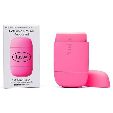FUSSY Coconut Milk Refillable Natural Deodorant, Starter Pack, 40g
